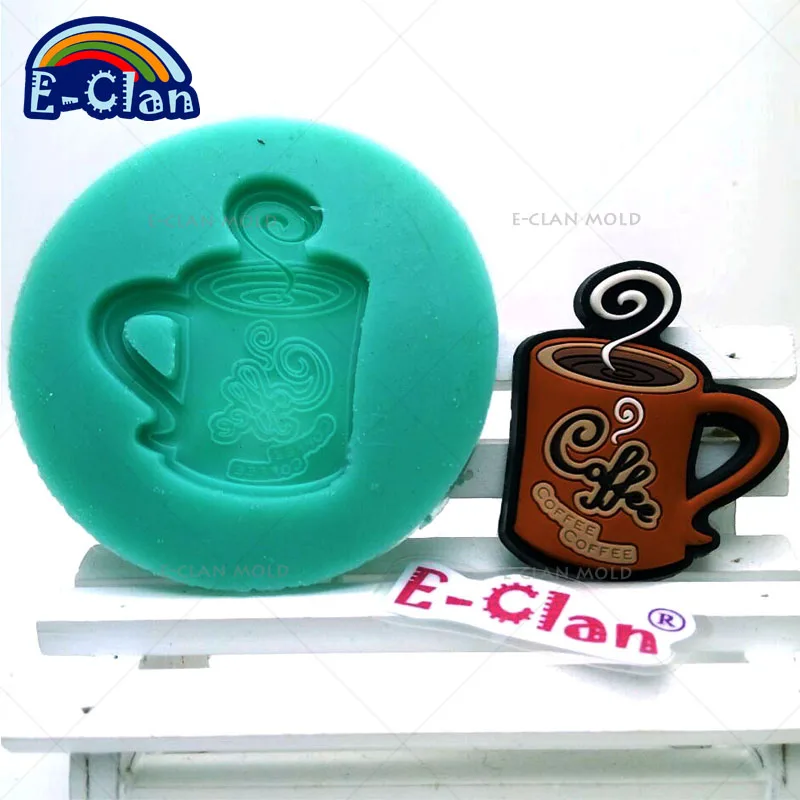 Filiżanka do kawy w stylu DIY silikonowe formy do ciasta ze słodkim narzędzia do dekoracji tortu forma do czekolady polimerowa ceramika kształt narzędzia do pieczenia F0348CB35