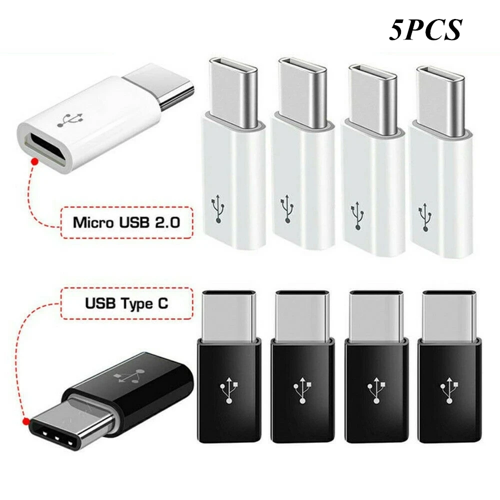 50 szt. Nowy Micro USB Żeński utrzymany jest raczej w C Męski Adapter Konwerter Micro-B do Złącza USB-C Adapter Do Ładowania Akcesoria Do Telefonów