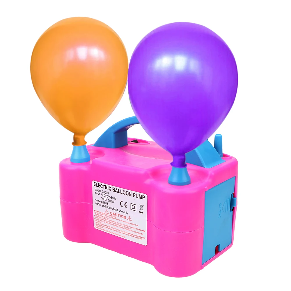 UE Wtyk Elektryczny Надуватель Balonów Maszyna Do Napełniania Balonów Duża Moc Dwa Dysze Dmuchawa Pompa Szybkie Przenośne Nadmuchiwane Narzędzie