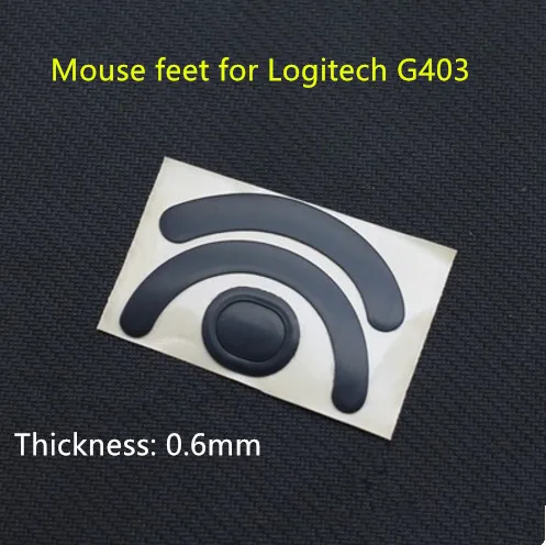 2 kpl./op. TPFE stopki myszy, łyżwy dla myszy G403, wymienne prowadnice dla myszy, grubość 0,6 mm