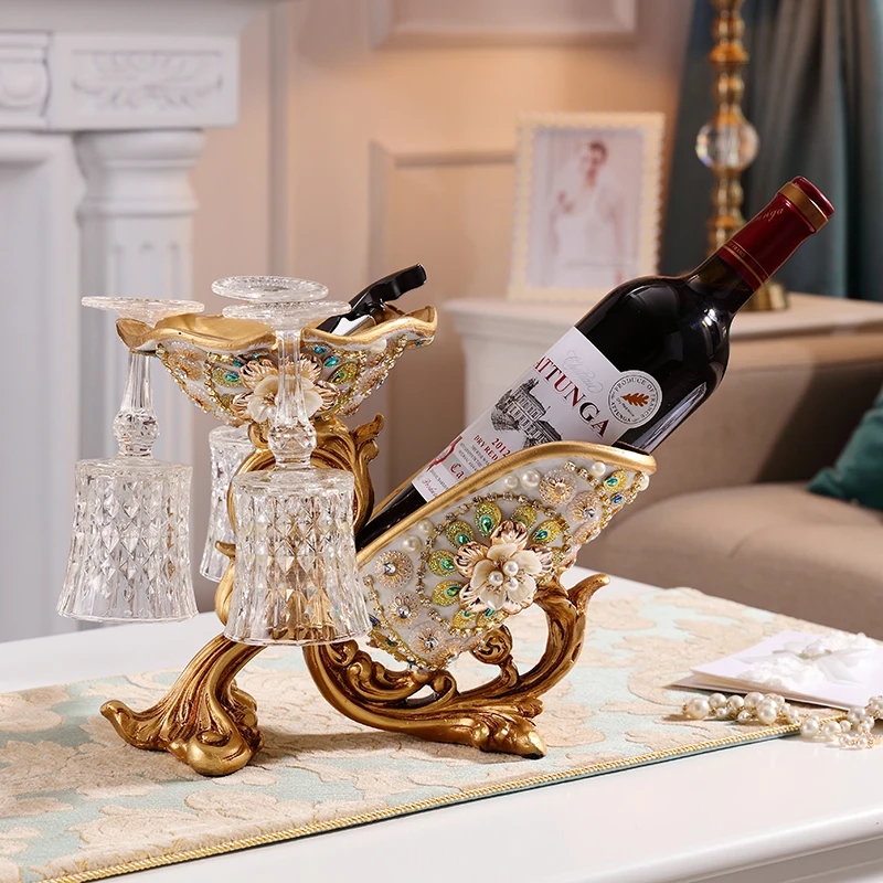 Uchwyt czerwonego Wina salon urządzony w luksusowym wina szafa biżuteria Wysoka stopka uchwyt na kieliszki do wina sprzęt stojak na butelki wina