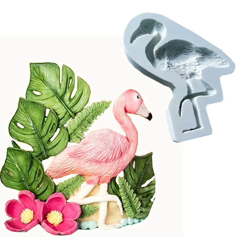 Flamingo Kształt Etui Do Telefonu Dekoracji DIY Narzędzia Krople Biżuteria Formy Ciasto Silikonowa Forma Naszyjnik Wisiorek Przezroczyste Formy