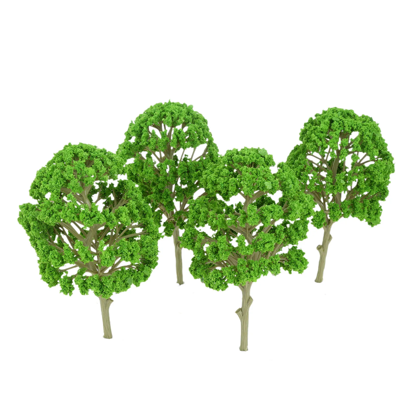 5 Szt. zielone drzewa Model Sztuczne rośliny Kolej Варгейм Park Diorama Dekoracje 150 mm (5,9 cala). Architektura Dworzec Krajobraz