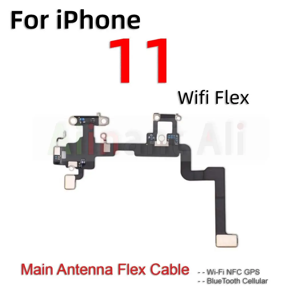 Oryginalna Bluetooth GPS Antena Komórkowa NFC Wifi Flex Dla iPhone 11 12 Pro Max mini WI-FI Sygnał Elastyczny Kabel Części zamienne Do Naprawy Telefonów
