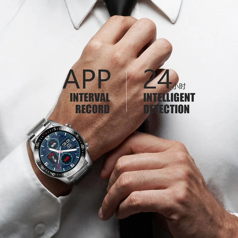 LIGE Nowe Inteligentne zegarki Męskie Z Pełnym dotykowym Ekranem Sportowe Fitness-zegar IP68 wodoodporny Bluetooth Idealne Dla Android ios Inteligentny zegarek