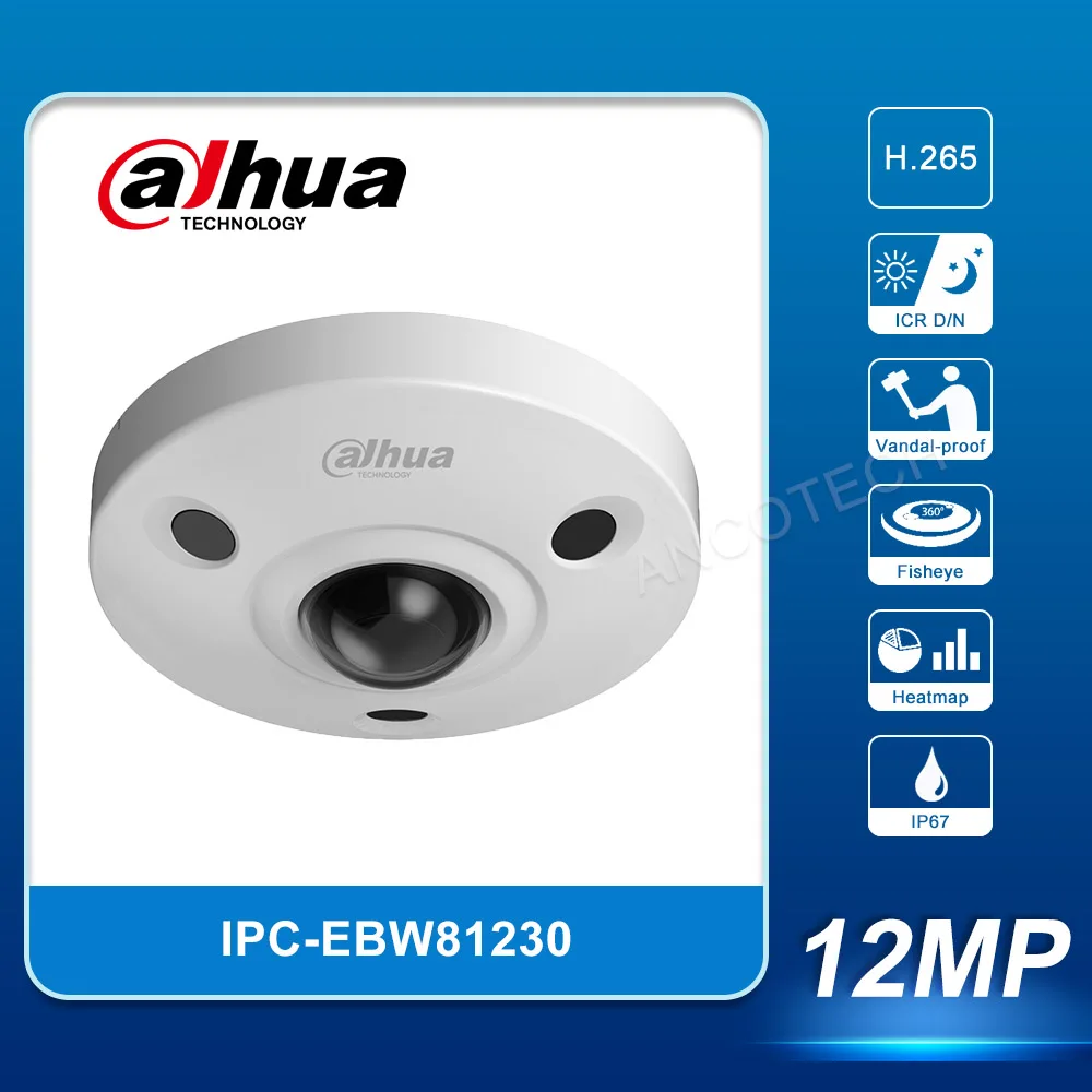 Dahua IPC-EBW81230 12-Megapikselowy aparat panoramiczny sieciowa kamera IR 
