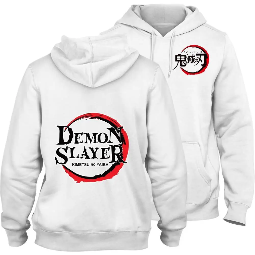 Demon Slayer Tsuyuri Kanawo/ Wysokiej jakości Bluza z kapturem, bawełny z Wzorem, Z kieszeniami, z Polaru wewnątrz, Zimowa z Kapturem