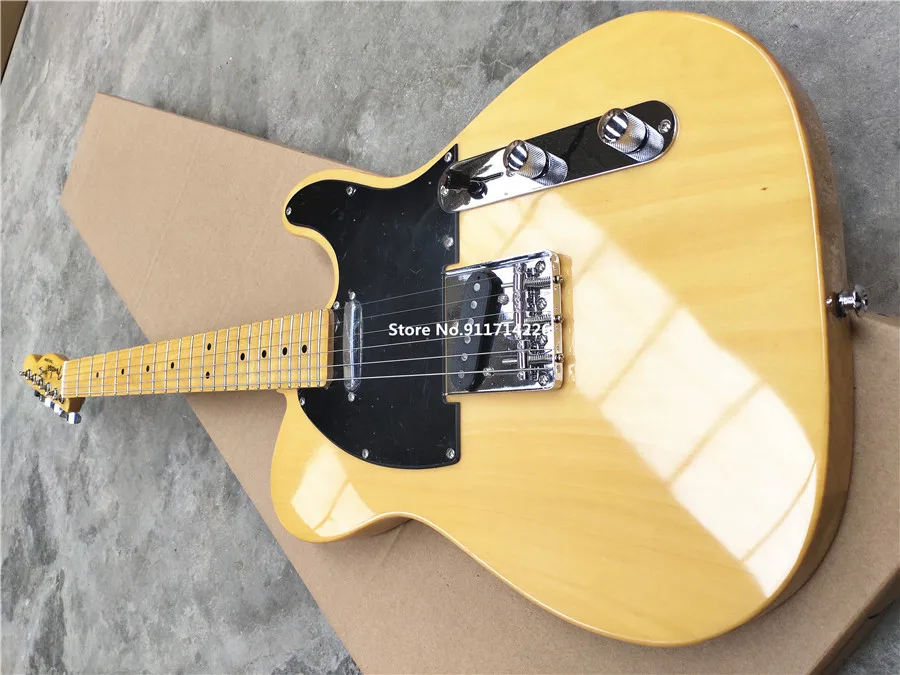 Czerpiąc z klasyczną jasno-żółtą przezroczystą żółtą gitarę elektryczną, można ustawić bezpłatną wysyłkę