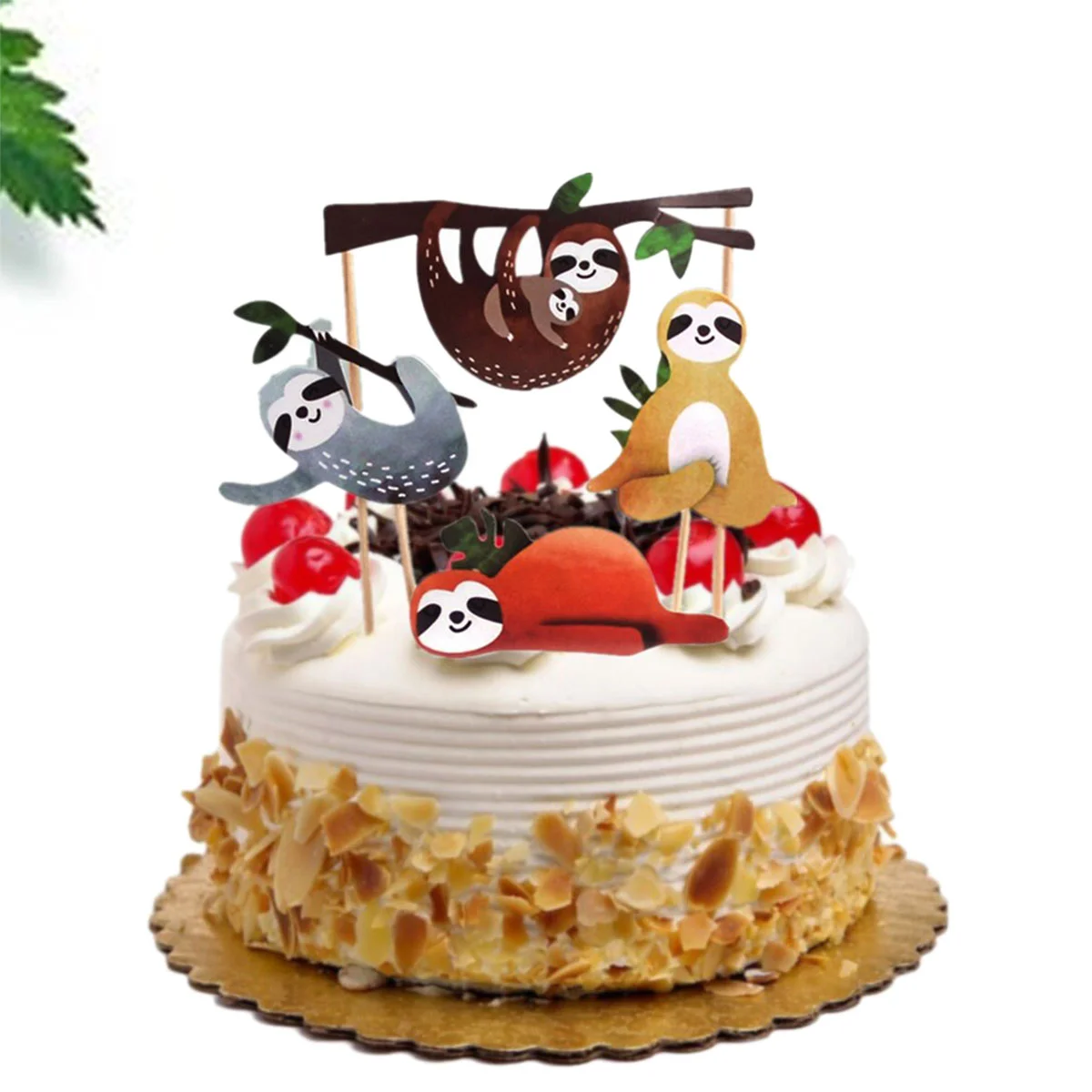 Leniwiec Cupcake Dekoracji Na Urodziny Topper Топперы Ciasto Impreza Prysznic Dla Dzieci Sklep Z Pamiątkami Wybiera Wystrój Wstaw Szczęśliwa Piękna