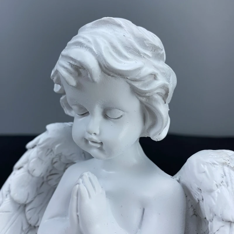 Żywica Modlitwy Anioł Świecznik Figurka do dekoracji Wnętrz Kreatywnych dla Dzieci, Figurki, Posągi Strona Salon Świeczniki Wystrój Rzemiosła