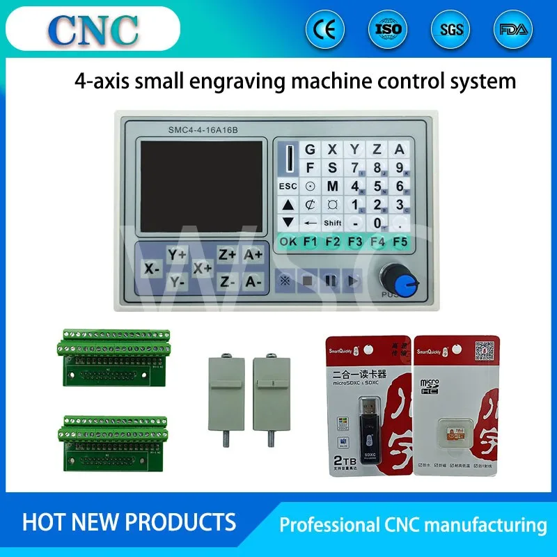 CNC 50 khz 4-osiowy autonomiczny kontroler system zarządzania ruchem maszyny do grawerowania system zarządzania kartą SMC4-4-16A16B narzędzie