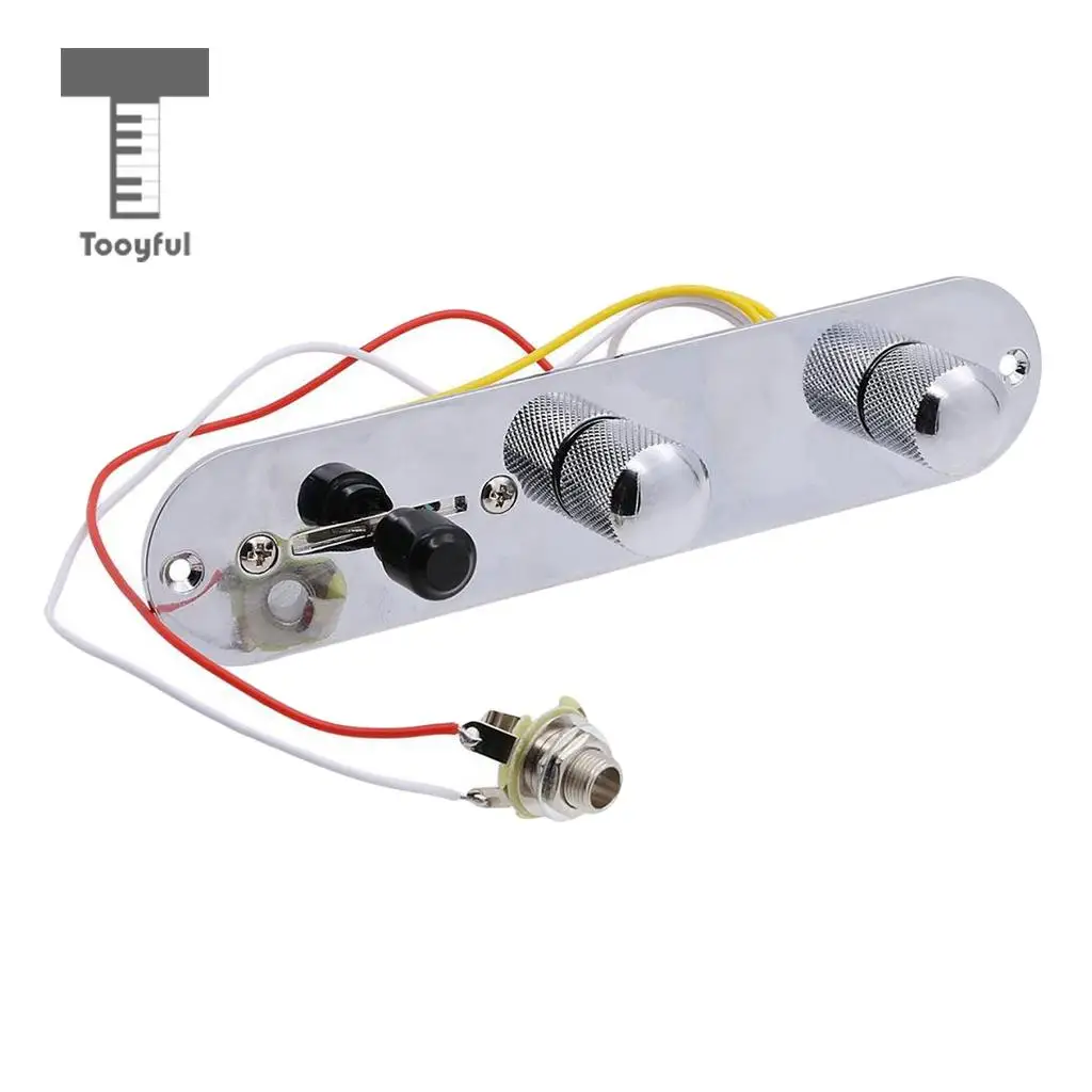 Tooyful Przewodowa Załadowany Panel Sterowania Wiązka Przewodów 3 Pozycyjny Przełącznik dla Części gitary elektrycznej TL Tele Telecaster