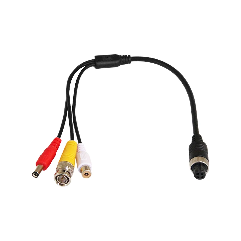 Nowy 4-pin Lotnictwa Kabel audio-wideo 12-Wyjściowy Kabel Adaptera, 4-pin Kabel Do adaptera BNC