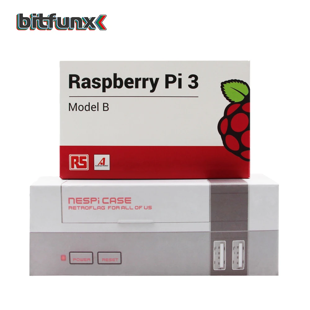 Mini Etui NESPI Retroflag Etui z Wentylatorem Chłodzącym Przycisk Włączania Zestaw Raspberry Pi B +/2B/3B/3B +