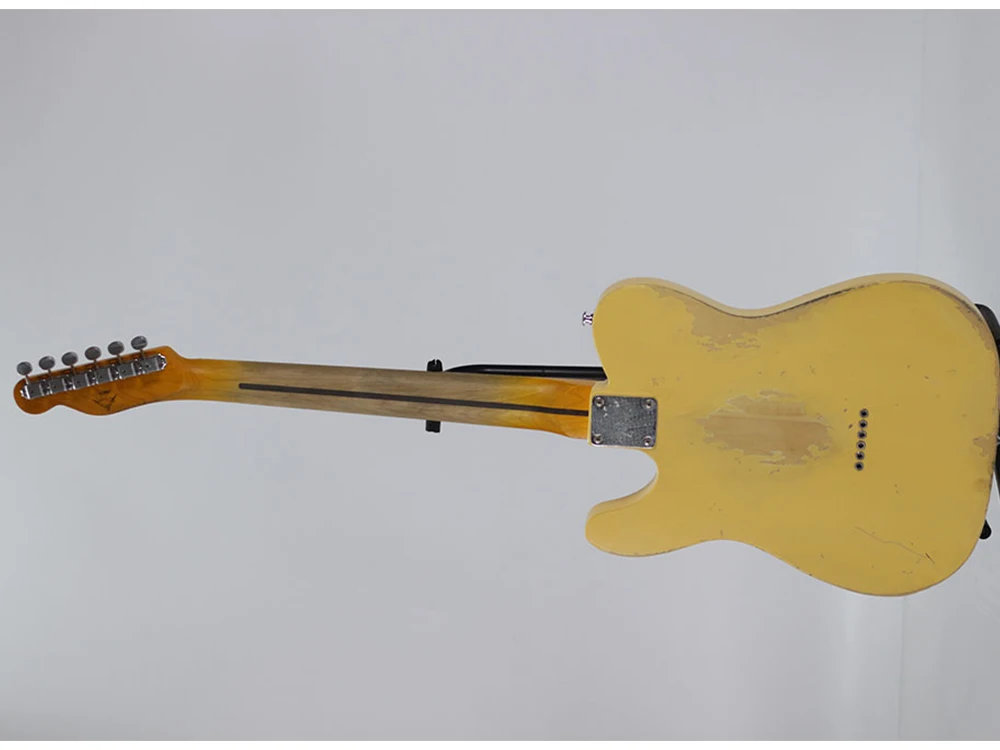 Ciężka Gitara elektryczna Relic TL Korpus z Olchy Klonowy Gryf Antyczne Okucia Wykończenie nitro lakier Blonde może być skonfigurowany na indywidualne zamówienie