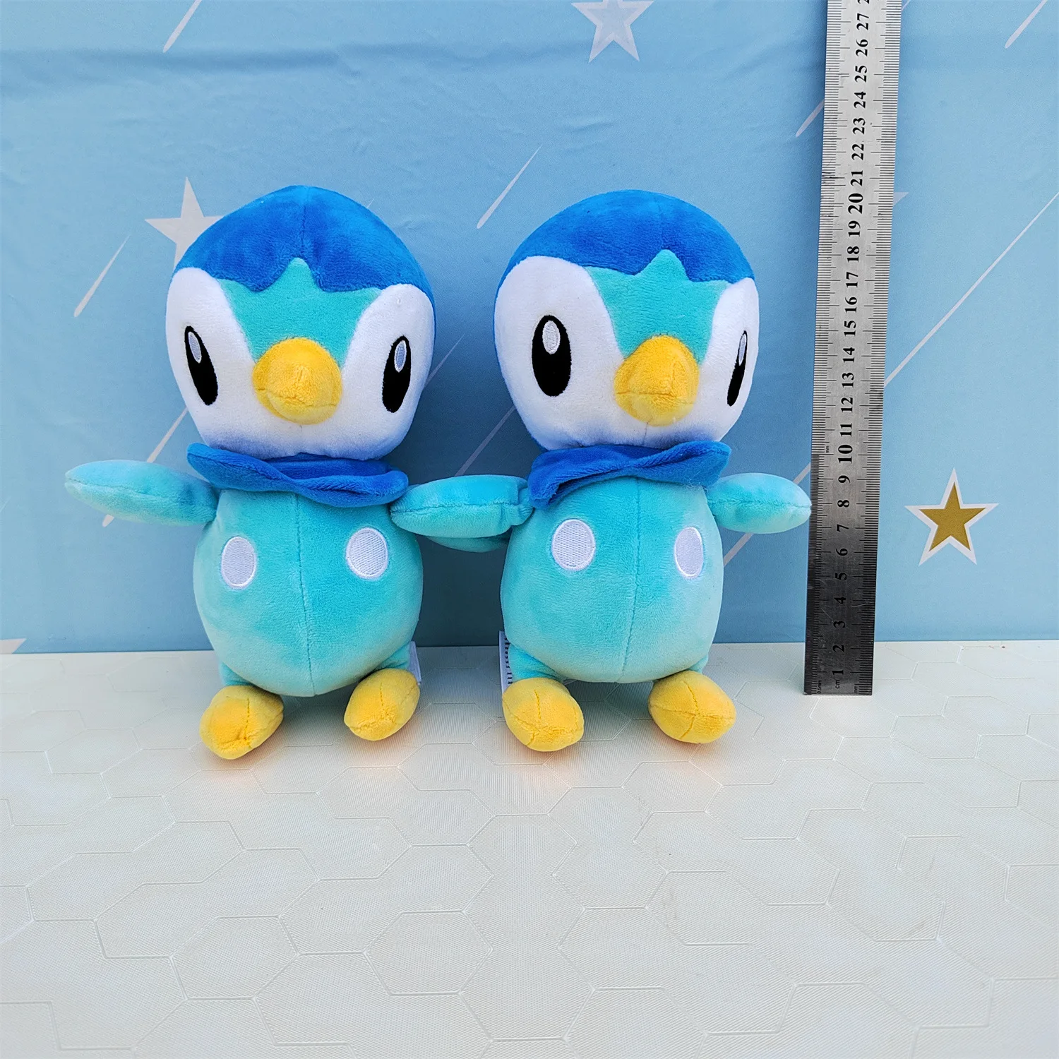 10 szt./lot 20 cm Pokemon Piplup Anime Urządzenia Peryferyjne Zabawki Pluszowe Lalki Niebieski Pingwin Miękka Lalka Zabawki Prezent na boże Narodzenie