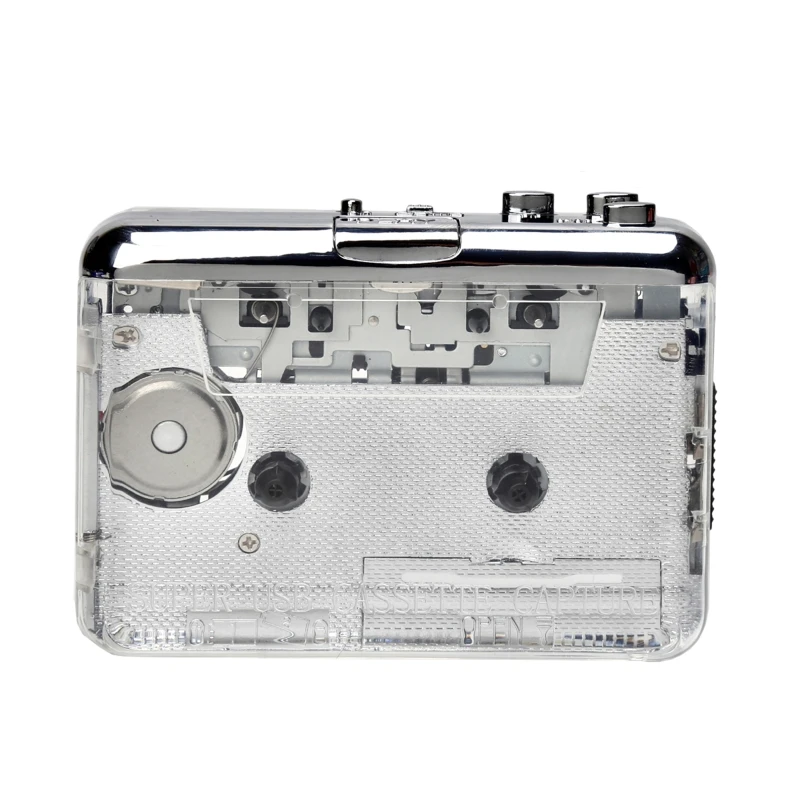 Przenośne odtwarzacze kasetowe Walkman Magnetofon MP3 kasetę do odtwarzacza MP3 type-c 2 Baterie AA lub USB, Odtwarzacze T3EB