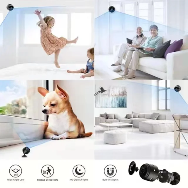 A9 1080P Wifi Mini-Kamera Domowa Bezpieczeństwo P2P Mała Kamera Bezprzewodowa Kamera Night vision Mini Kamera
