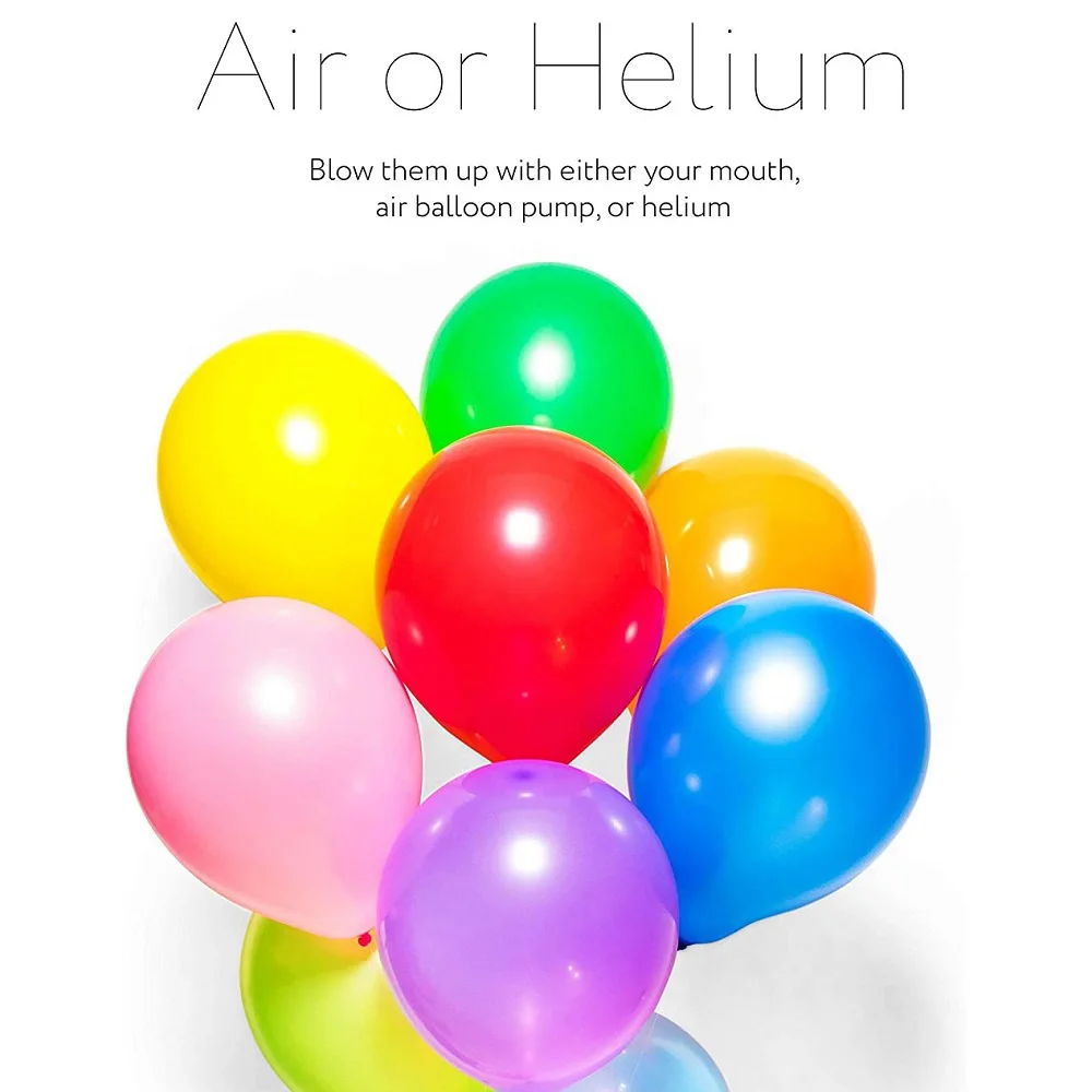 Zestaw tęczy balonów (100 sztuk) 12 cali, w różnych żywych kolorach, do stosowania z helem lub powietrzem. Ozdoba Dziecięcego Urodzin